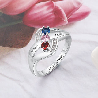 Cubic Zirconia Names Ring