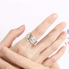 925 Silver Cross Birthstone Rings