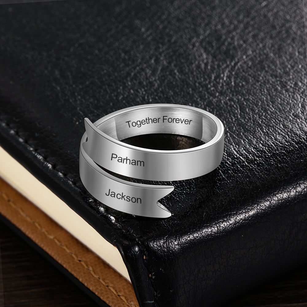 Copper Personalized Birthstone Ring