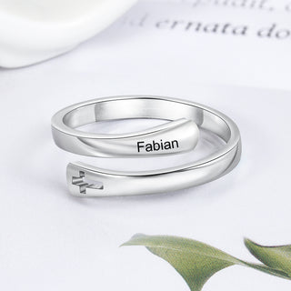 Engraved Stainless Steel Opening Ring