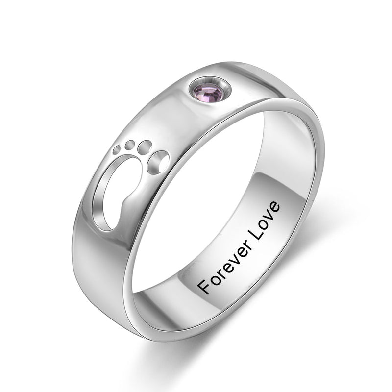 Hollow Baby Feet Ring