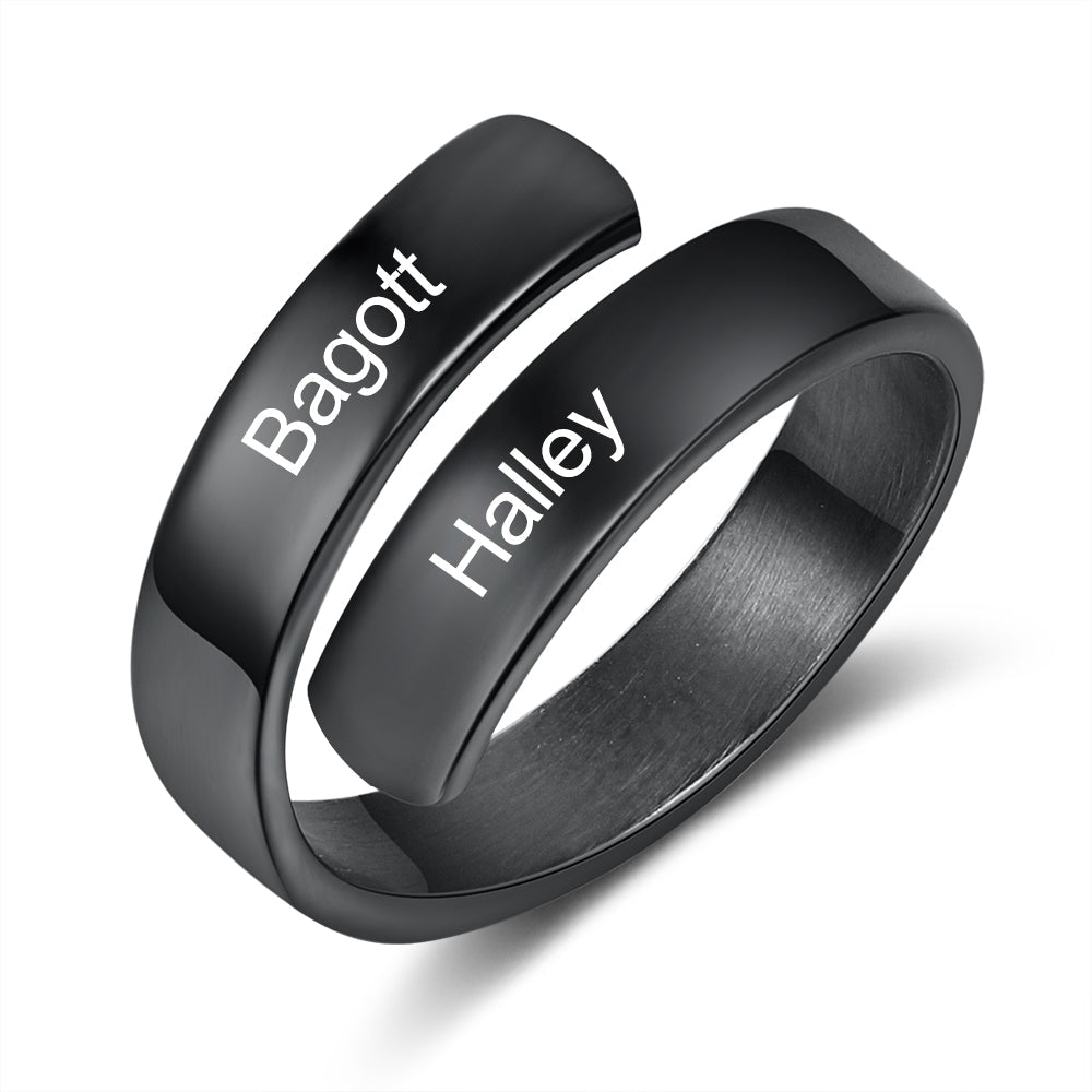 Engraved Personalized Opening Ring