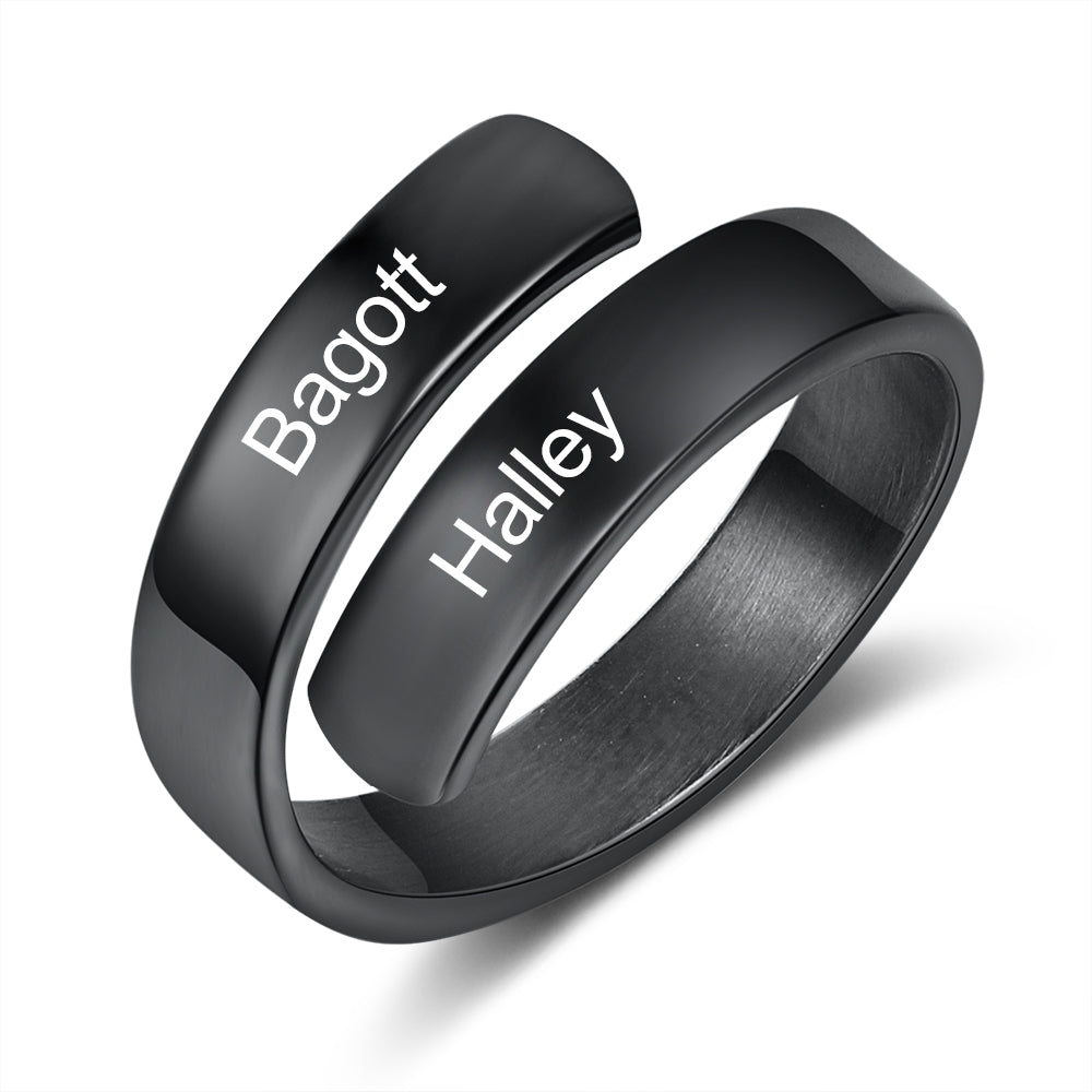 Engraved Personalized Opening Ring