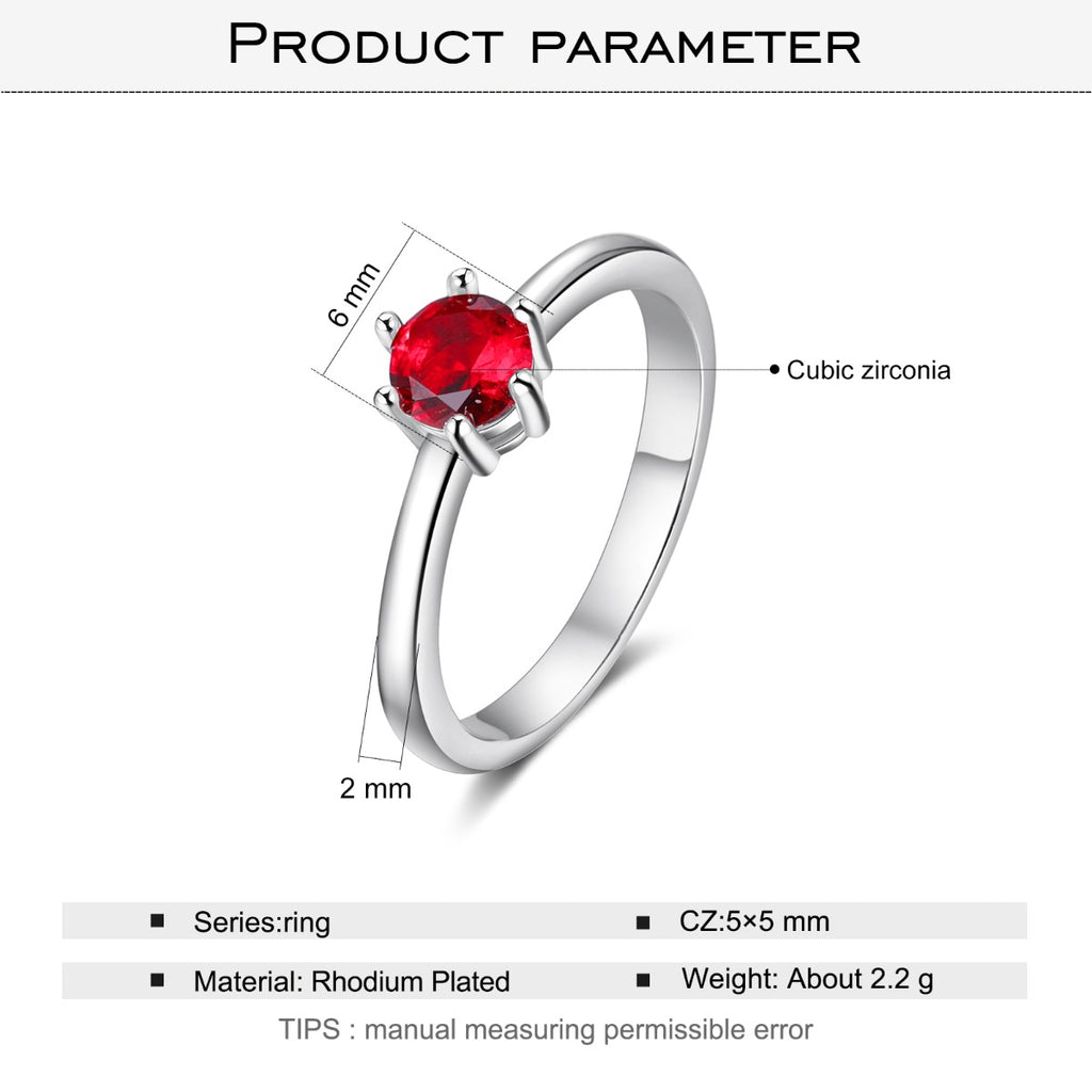 Custom Birthstone Ring