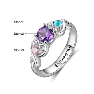 Copper Custom Birthstone Ring