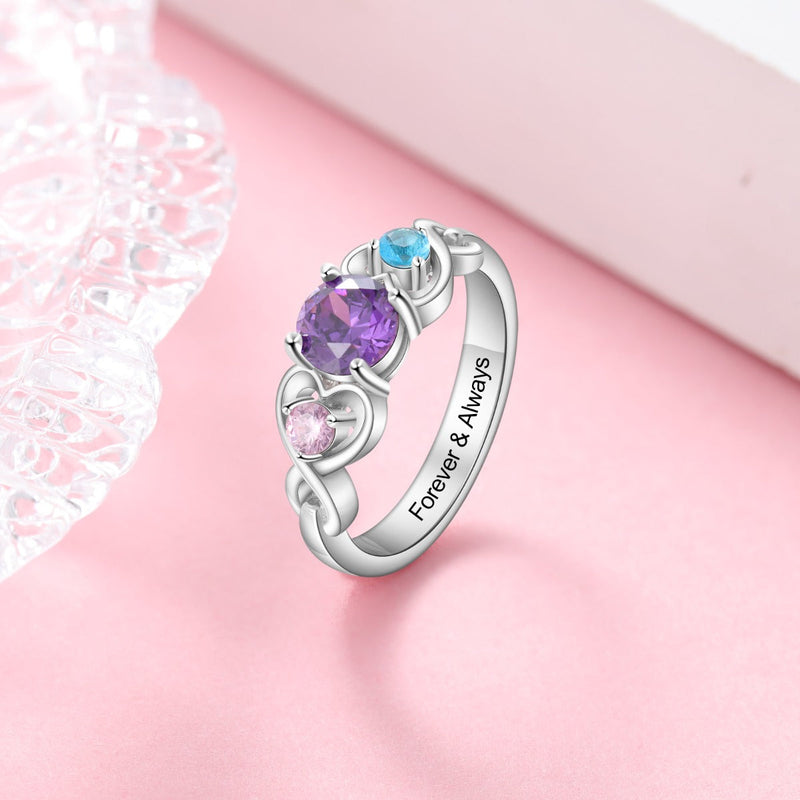 Copper Custom Birthstone Ring