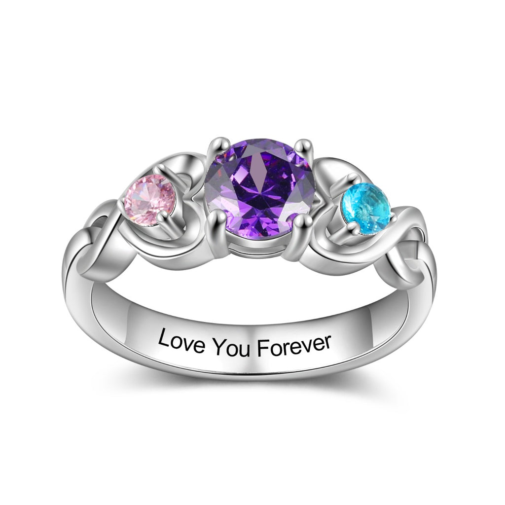 Copper Custom Birthstone Ring