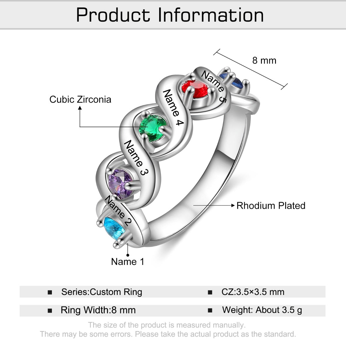 Custom Birthstone Ring