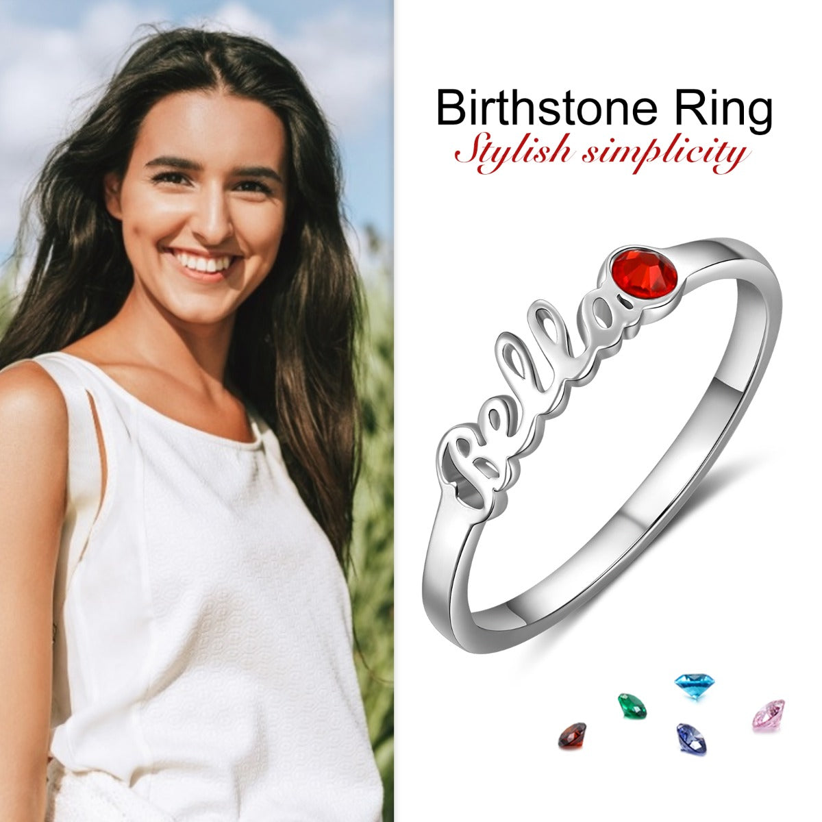 Jewelry Custom Name Ring
