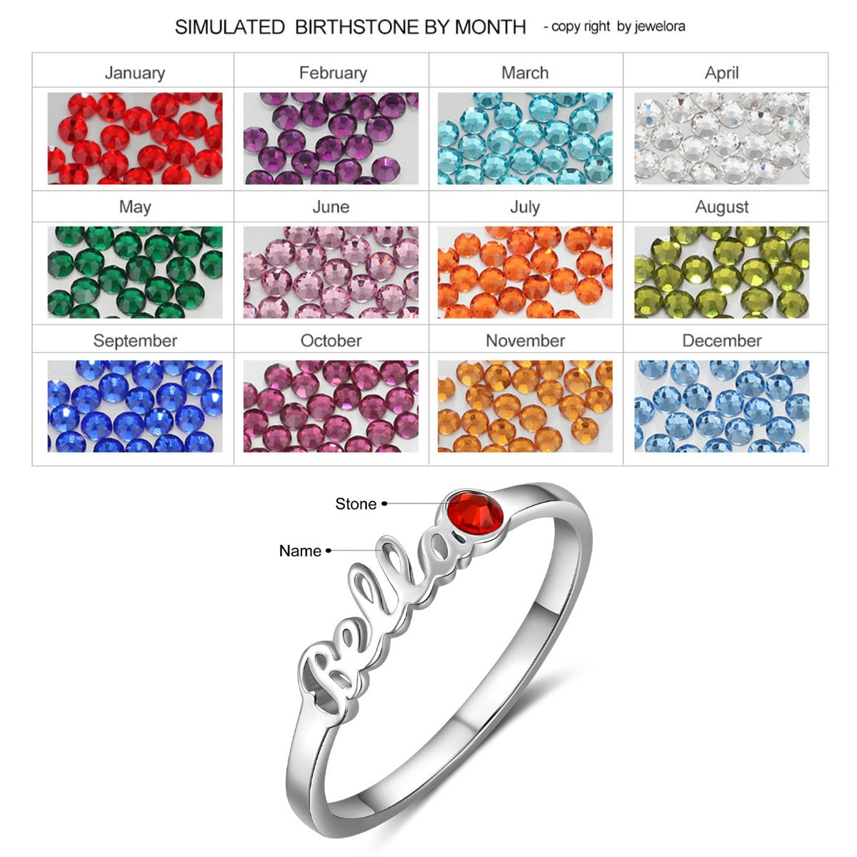 Jewelry Custom Name Ring