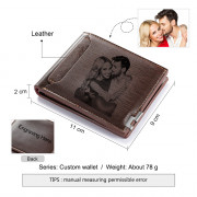 Wholesale gift PU Leather Custom Photo Wallet