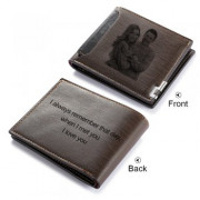 Wholesale gift PU Leather Custom Photo Wallet