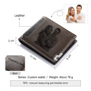 Wholesale gift PU Leather Custom Photo Wallet