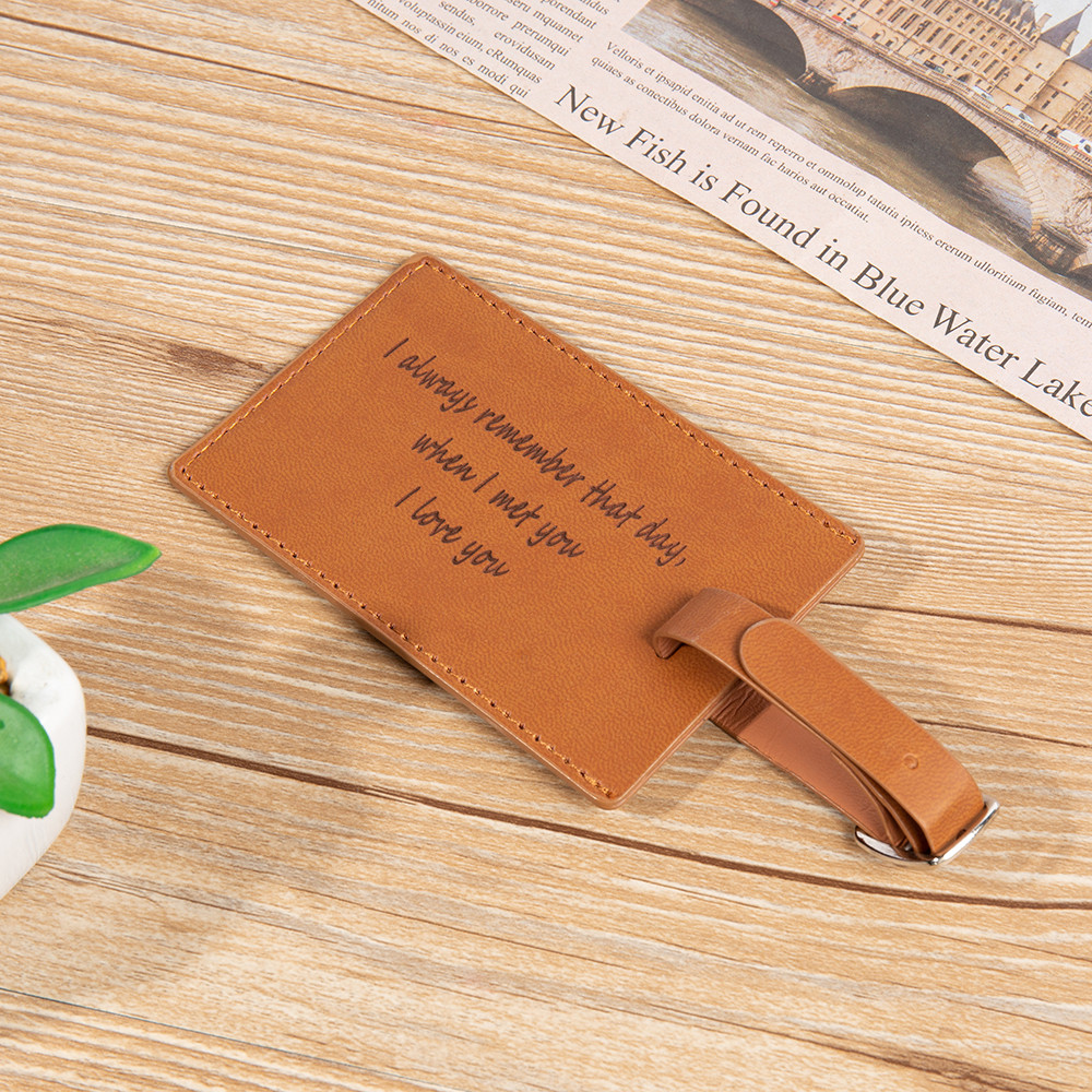 ashion Personalized Leather Luggage tag#AS102789