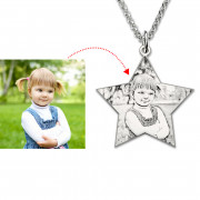 Personalized 925 Sterling Silver Photo Necklace