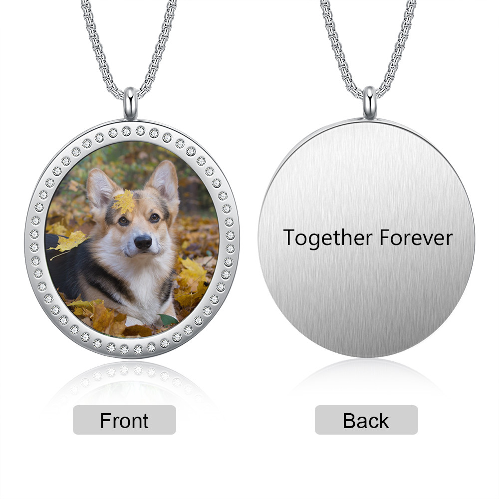 Best Dropship Product*Personalized Stainless Steel Photo Necklace#NE105516