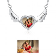 Best Dropship Product*Personalized Rhodium Plated Photo Necklace #NE105295