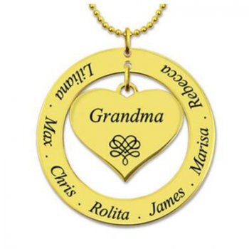 Custom "Grandma" Necklace with 7 Names