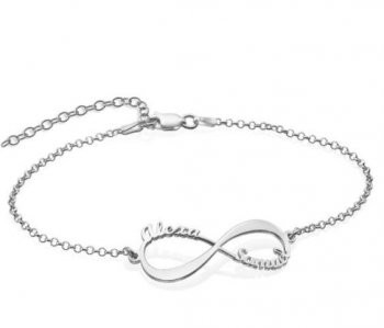 925 Silver Infinity Name Bracelet