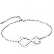 925 Silver Infinity Name Bracelet