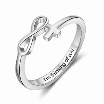 Best Dropship Product Engraved Rhodium Plated Ring#RI104256