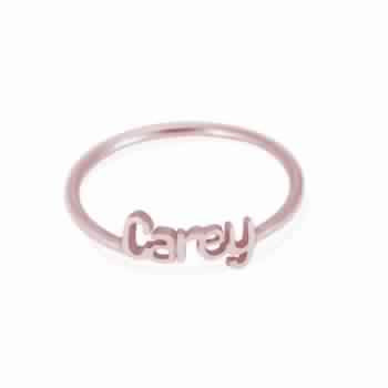 Rosegold Name Ring