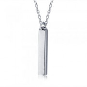 Engraved Personalized Silver Necklace #NE101269