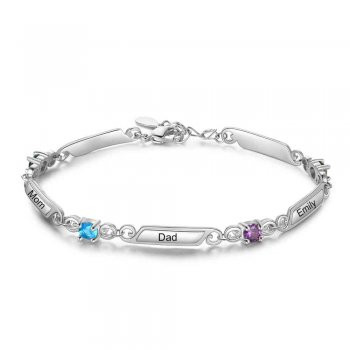 Rhoidum Plated Birthtsone Bracelet