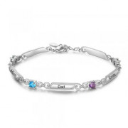 Rhoidum Plated Birthtsone Bracelet