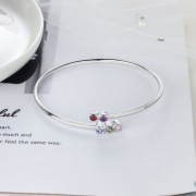 Best Dropship Products* Birthstone and Engraved Rhodium Plated Bracelet#BA102460