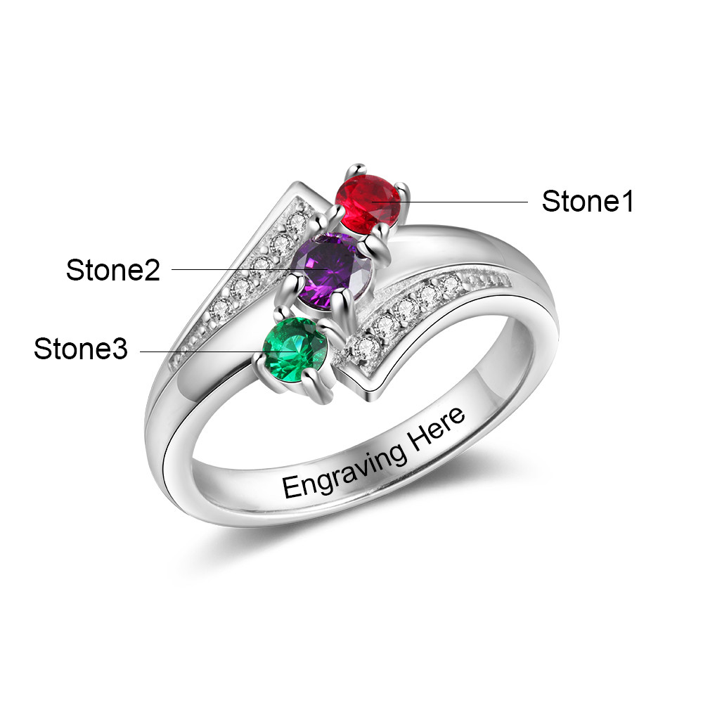 S925 Custom Cubic Zircon Ring