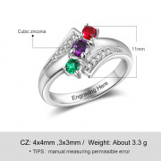 S925 Custom Cubic Zircon Ring