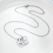 Stainless Steel Interlocking Name Necklace