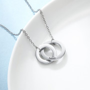 Stainless Steel Interlocking Name Necklace