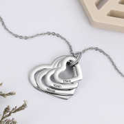 Personalized Stainless Steel Heart Necklace