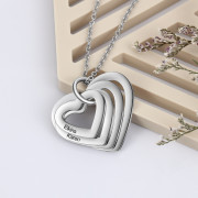 Personalized Stainless Steel Heart Necklace