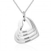 Personalized Stainless Steel Heart Necklace