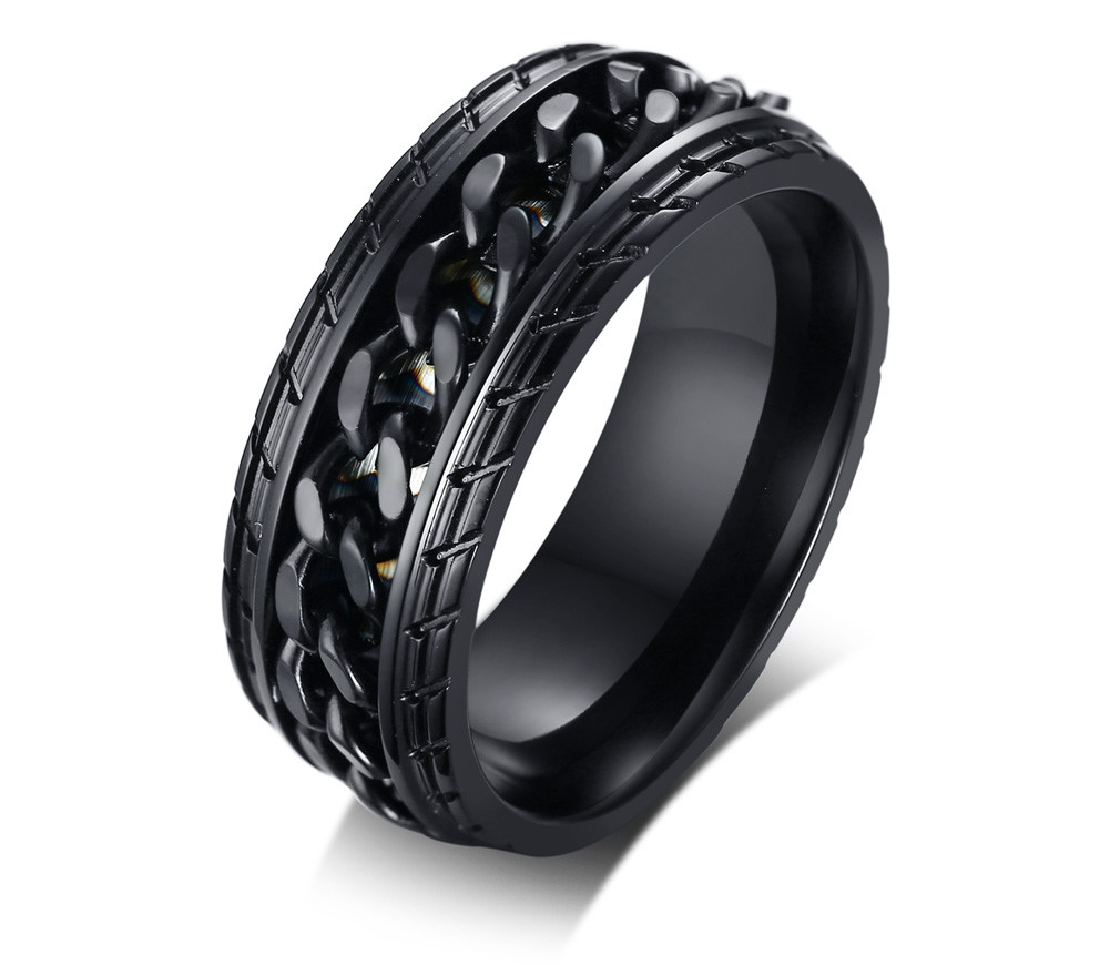 Black Stainless Steel Flat Ring