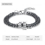 Engraving Stainless Steel Bracelet