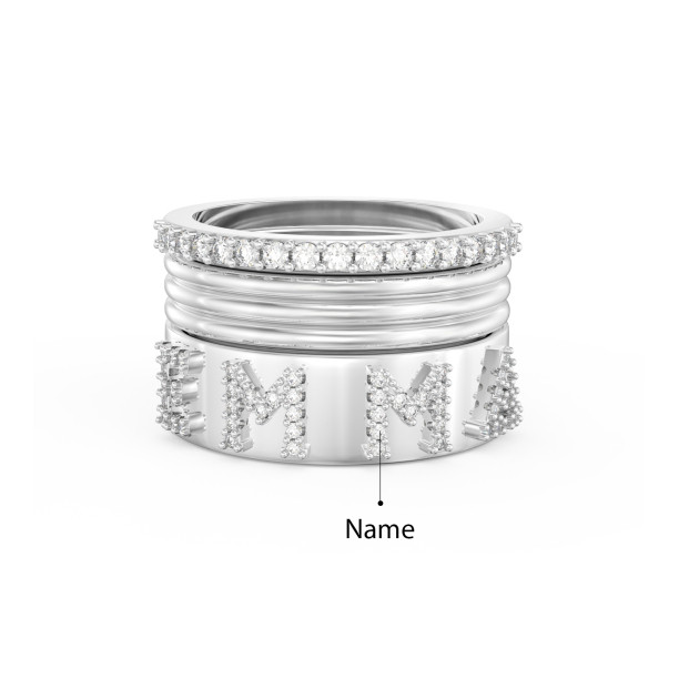 Custom 3D Jewelry Letter Ring