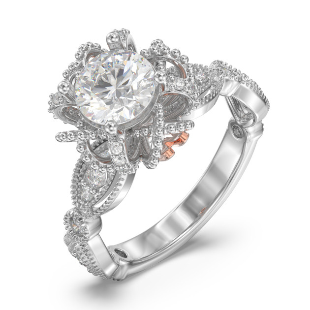 Custom 3D Jewelry Moissanite Ring