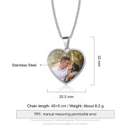 Personalized Stainless Steel Photo Necklace