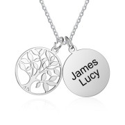 Personalized Stainless Steel Family Tree Necklace