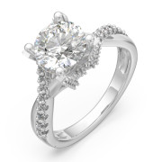 Custom 3D Jewelry Moissanite Wedding Ring