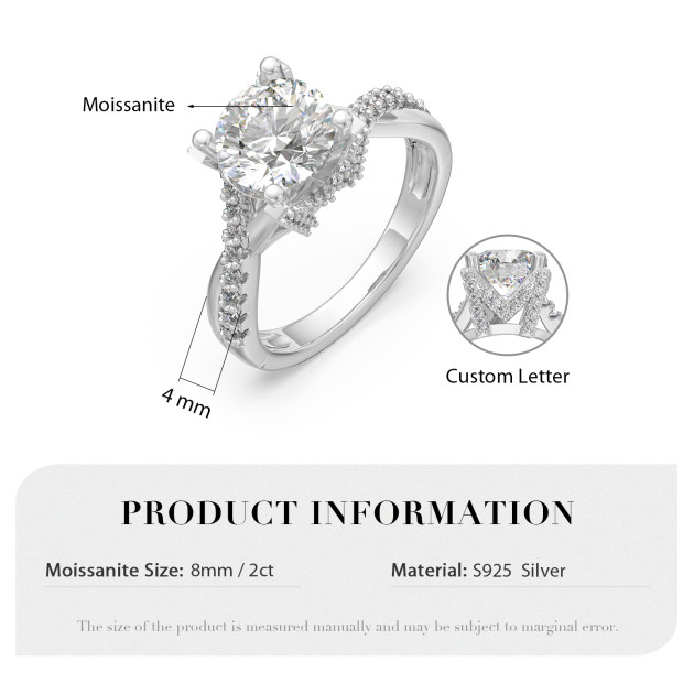 Custom 3D Jewelry Moissanite Wedding Ring