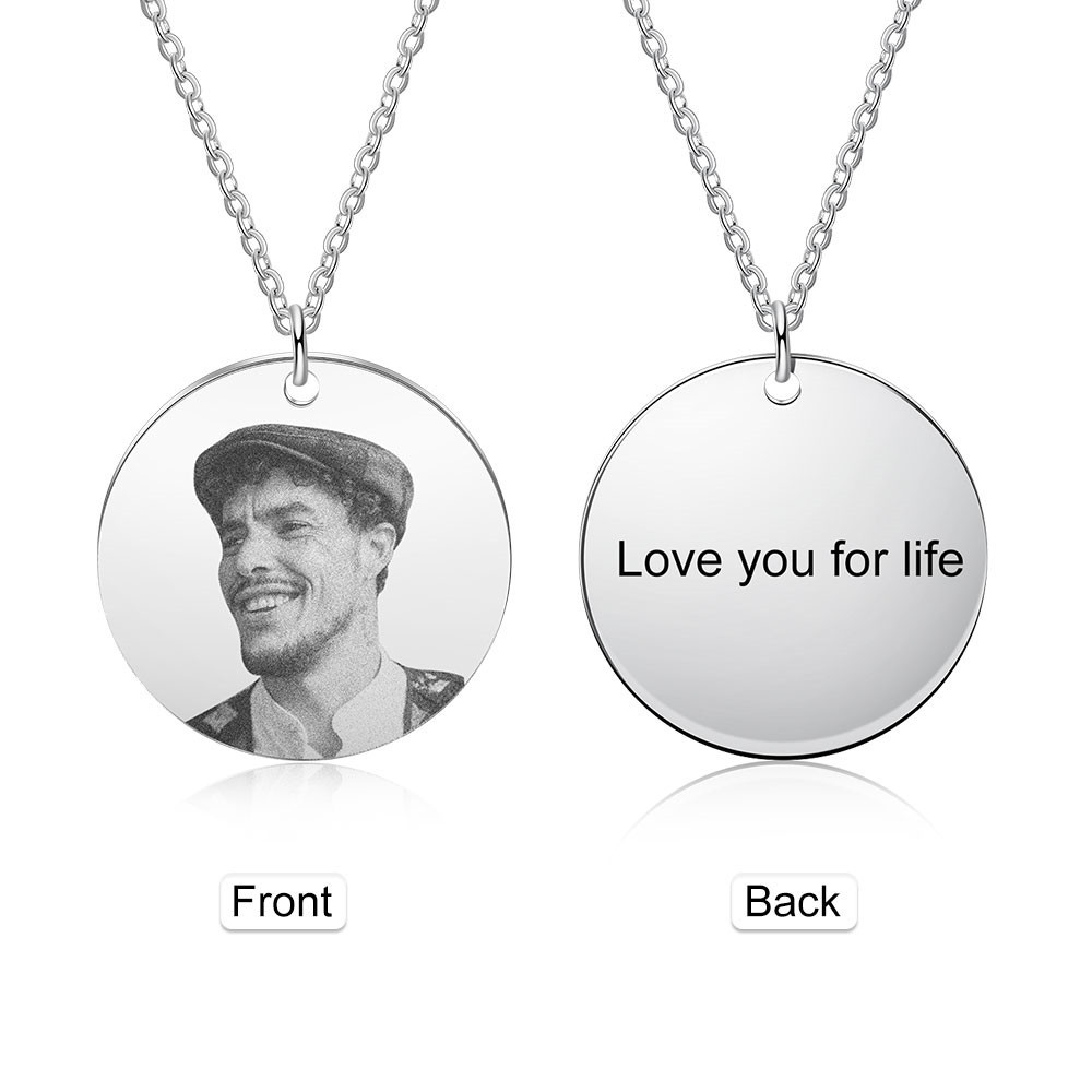 Personalized Stainless Steel Photo Necklace