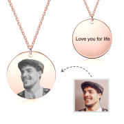 Personalized Stainless Steel Photo Necklace