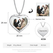 Stainless Steel Photo Necklace