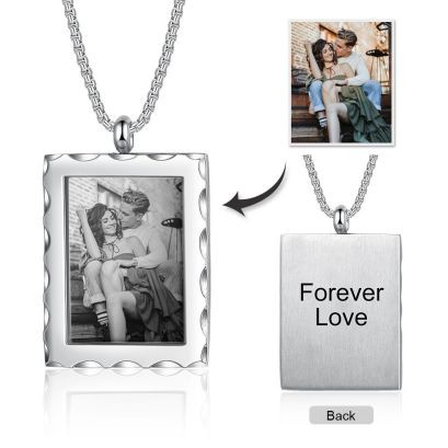 Stainless Steel Personalized Photo Pendant Necklace