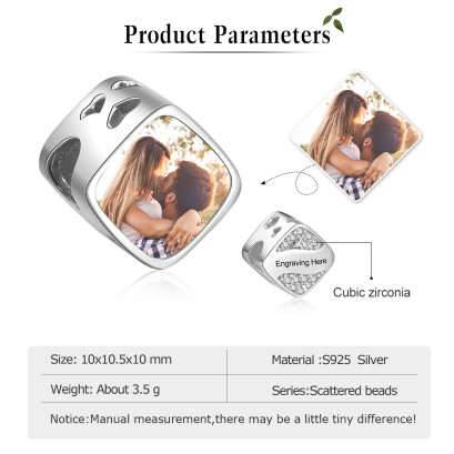 Custom Photo Bracelet Charm AS102027